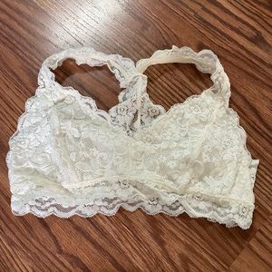 White Never worn Bralette
